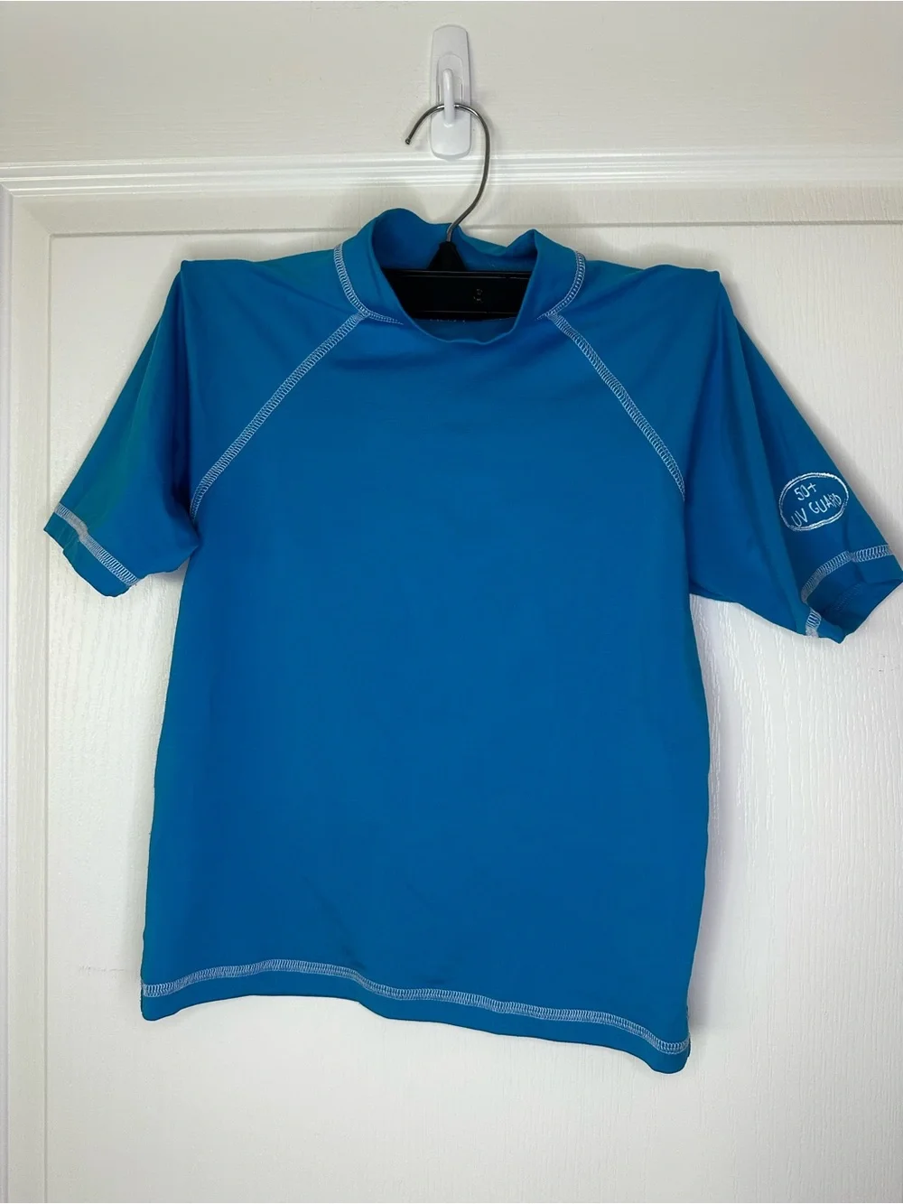Youth Blue Short Sleeve UV Swim Shirt